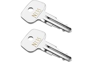 HUGEXPEN N135 Key Replacement for Thule Rack Core, Key Cylinder for Bike Rack Lock, Roof Cargo Lock, Roof Rack Locks, Cross Bars, Towers, Ski Rack Etc