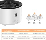 Mcbazel Volcano Humidifier Jellyfish Mist Flame Diffuser 360ml Bedroom Remote view 5
