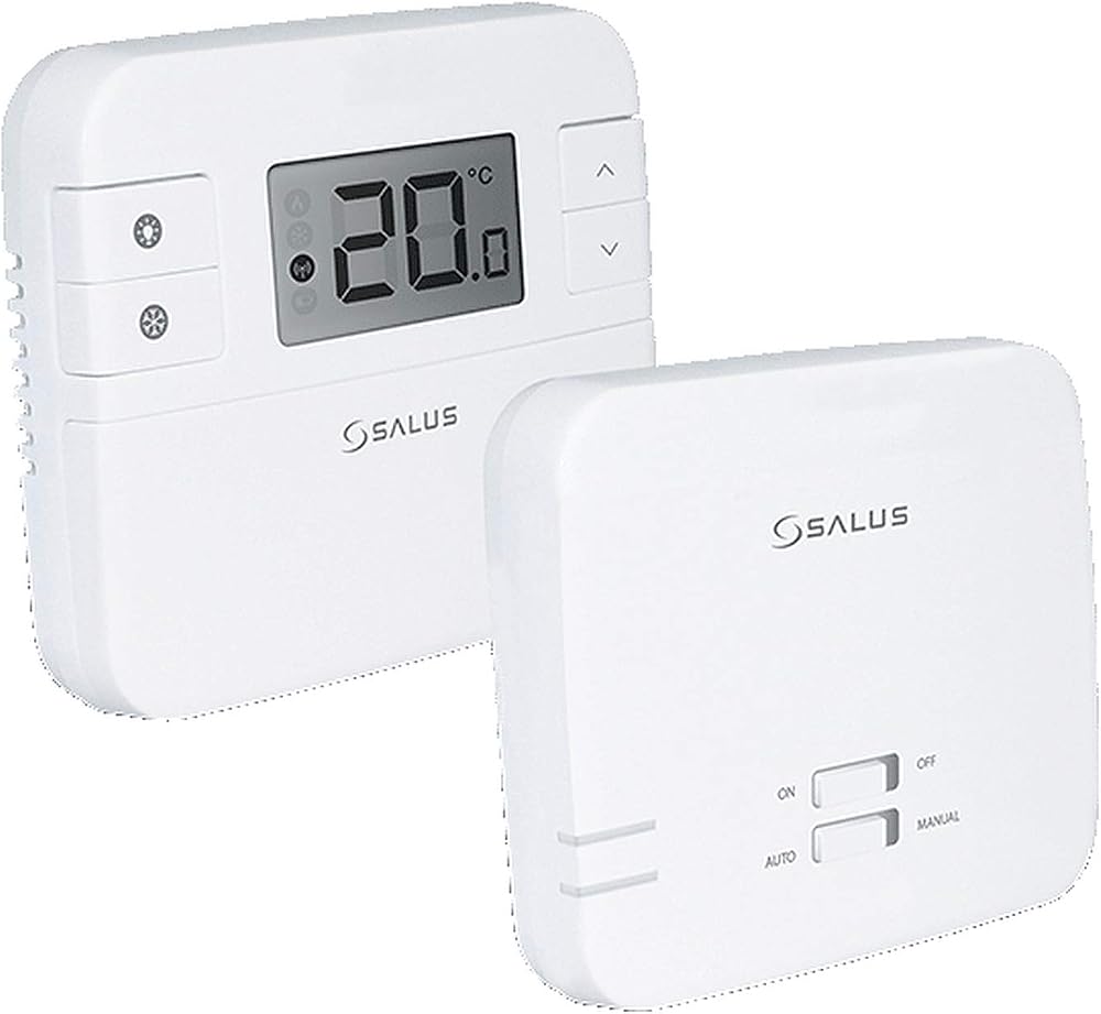 Salus RT310RF Wireless Thermostat Non Programmable RF Receiver 30m Range