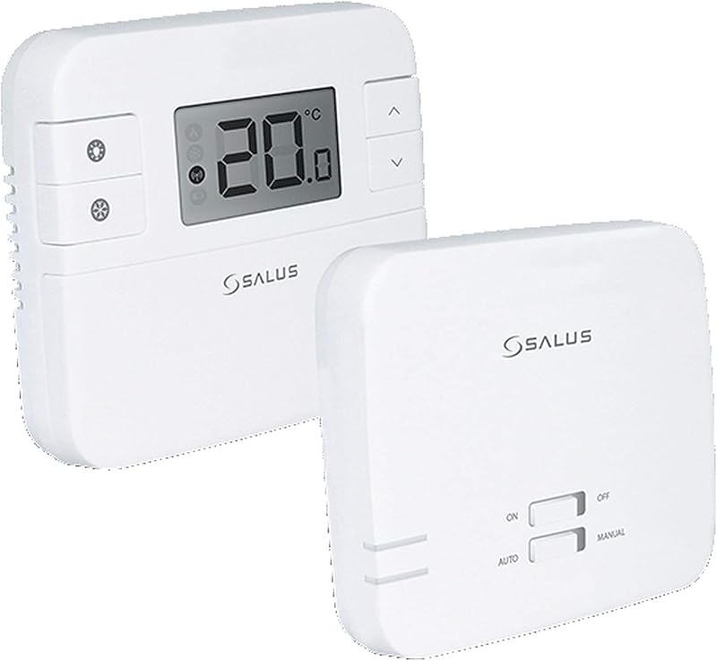 Salus RT310RF Wireless Thermostat Non Programmable RF Receiver 30m Range