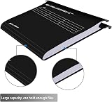 MerryNine Suspension Files A4 15Pcs Polypropylene with Tabs Black view 4