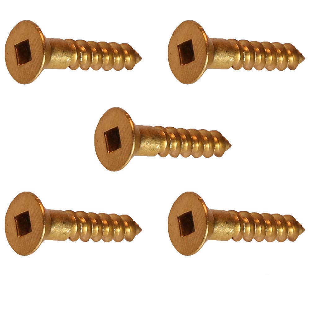 Schrauben 5 x 1" Solid Brass Wood Screws Flat Head Phillips Drive Qty