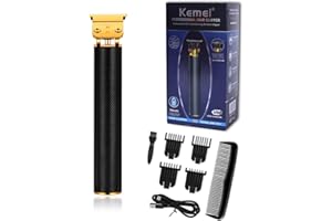 KEMEI Professional Hair Clippers for Men Pro Li Grooming Beard Trimmer Shavers Close Cutting Salon Cordless Rechargeable Quie