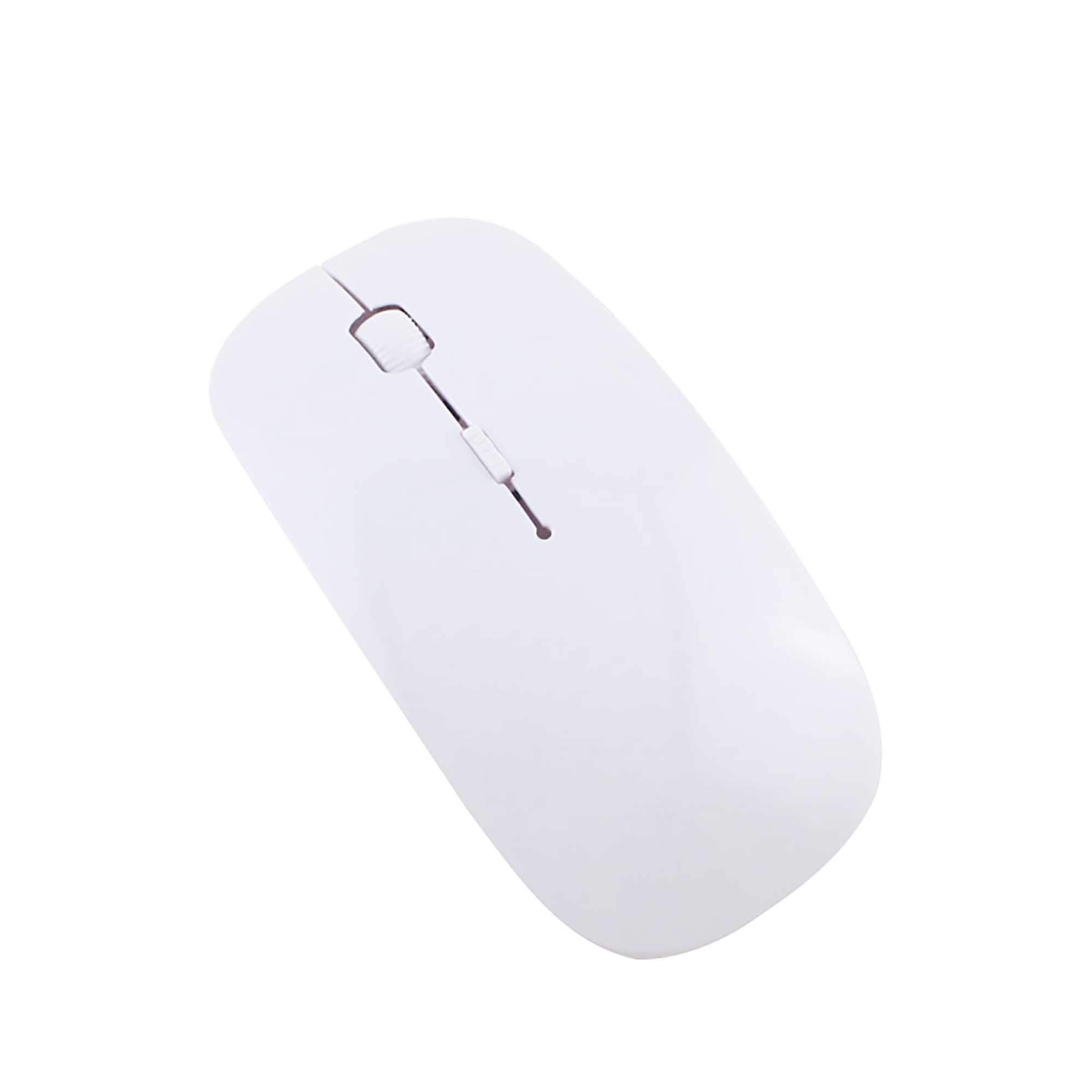 Ellenne Gaming Mouse Wireless Wireless Optical WiFi 1200 DPI PC SMA9 (White)