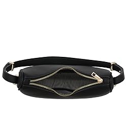 Small Crescent Smooth PU Leather Armpit Shoulder