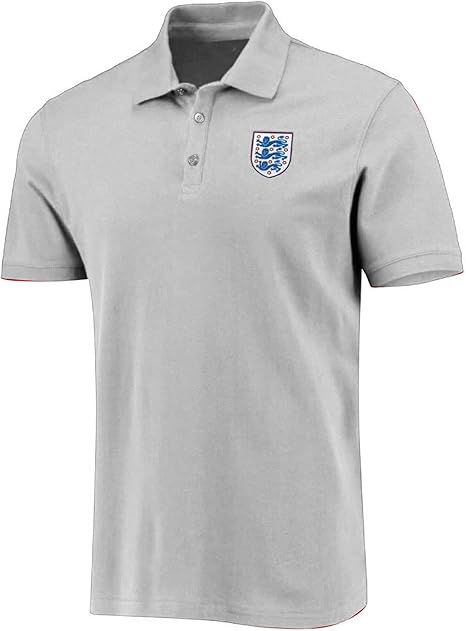 England Football Men's Small Crest Polo Shirt | Grey : Amazon.co.uk: Sports & Outdoors