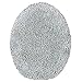 Maples Rugs Toilet Lid Cover - SofTec Soft Washable Elongated Seat Rug [Made in USA] Non Slip & Quick Dry for Bathroom, Grey