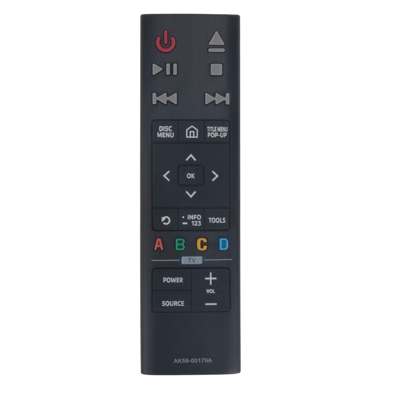 AK59-00179A Replace Remote Control - VINABTY AK59 00179A Remote Control for SAMSUNG AK5900179A DVD PLAYERS UBD-K8500 UBD-K8500/ZA UBDK8500 Remote Controller