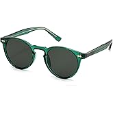 hnbliv Small Retro Round Sunglasses for Women Men UV400 Protection Vintage Designer Trendy Frame