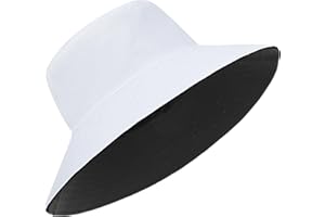 Zylioo Oversize XXL 100% Cotton Bucket Hat,Reversible Trendy Fisherman Hats,Double Side Wear Fishing Summer Sun Hat