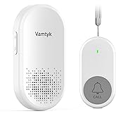 Vamtyk Wireless Caregiver Pager Call Button for Elderly at Home/Personal | Panic Button Helper Tool for Elderly SOS Alert Nurse Calling Elderly Fall Help Life Alert System - Patient Monitoring at Home