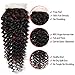 Pizazz Brazilian Curly Hair with Closure Unprocessed Brazilian Virgin Hair 3 Bundles with Closure Free Part 100% Human Hair Natural Black Color(14 16 18+12)