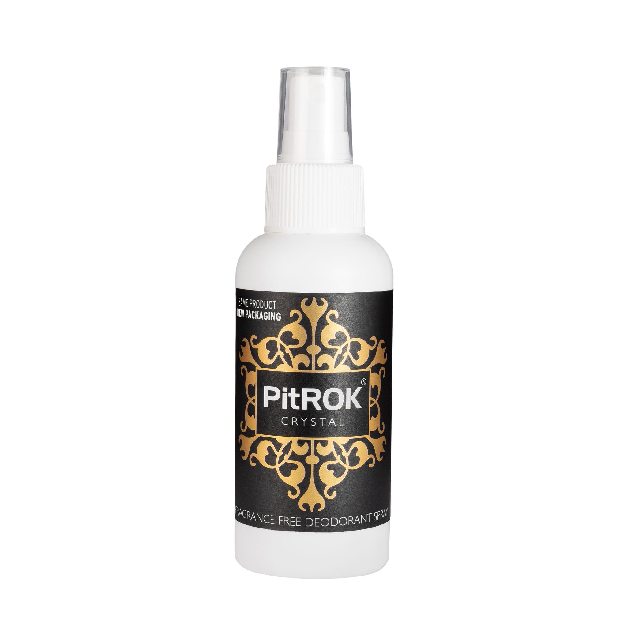 PitROK Crystal Deodorant. 1 x 100ml Pump Spray, Fragrance Free, Vegan, Cruelty Free, Sensitive Skin Deodorant, with Aloe Vera and Grapefruit Seed Extract, Gender Neutral. Made in the UK