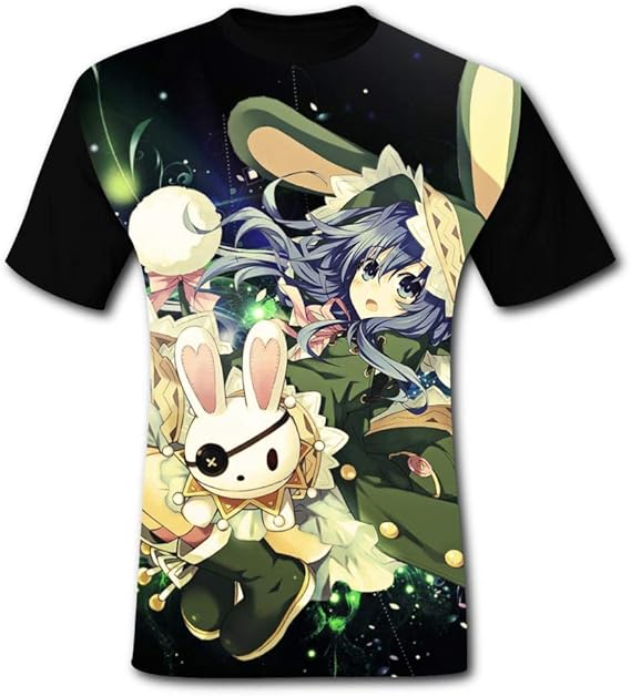 Amazon 男の半袖円襟tシャツファッションカジュアルな夏プリント Date A Live デート ア ライブ Tシャツ カットソー 通販