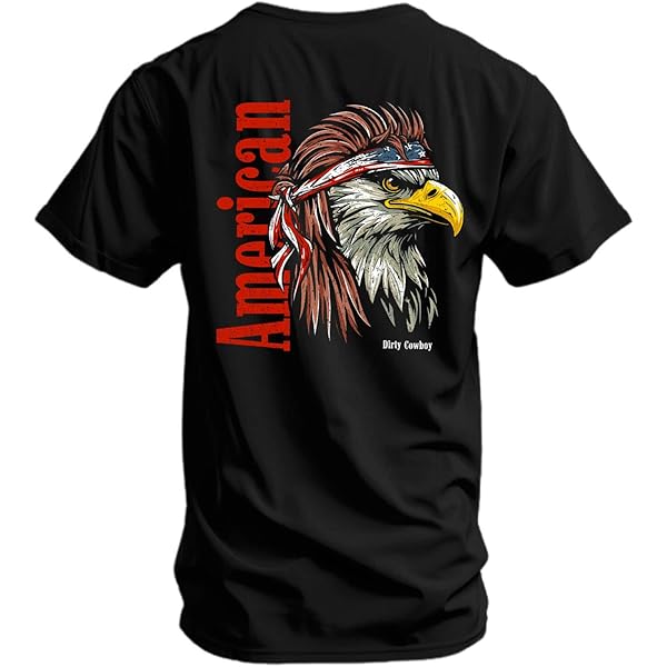 Amazon.com: LAOLIUSN Funny American Flag Eagle T Shirt USA