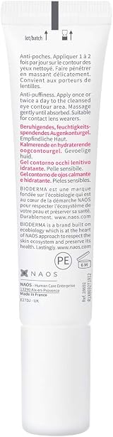 Bioderma Sensibio Eye Contour Gel 15ml Sensitive Skin Soothing Moisturising view 3