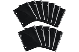 Outus 12 Pieces Flip Folder Pages Music Folder Marching Band 7.5 x 6.3 Inch Band Flip Choral Folders PVC Waterproof Double Sided Music Files Holder for Sheet (Single Side)