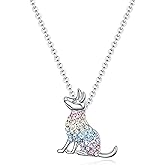 SUMFAN Keepsake Dog Necklace for Girls,Dogs Gifts for Dogs Lovers,Dog Lover Memorial Gifts