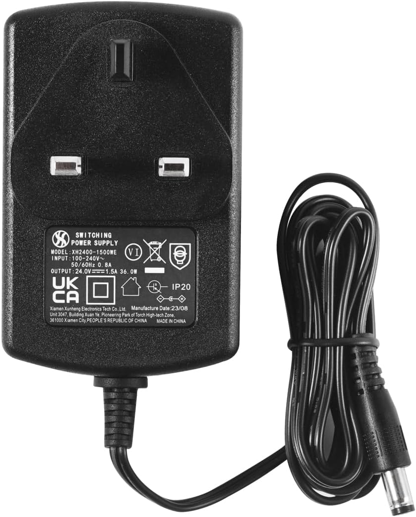 Security-01 24V DC 1.5A Power Supply UK Plug 5.5x2.1mm 5.5x2.5mm Tips