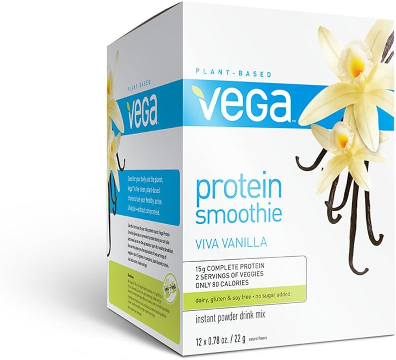 Vega Protein Smoothie, Vanilla, 12 Count