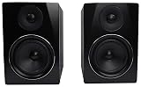 Rockville APM6B Powered USB Studio Monitor Speaker Pair in Black, 6.5", 2-Way, 350W, EQ, MDF Wood, RCA/XLR, Perfect for Studios, Recording, Music