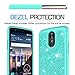 LG Stylo 3 Case,LG Stylo 3 Plus/Stylus 3 Glitter Phone Case,LeYi Hybrid Heavy Duty Protection [PC Silicone Leather + HD Screen Protector] Cute Girls Women Shockproof Case for LG LS777 TP Mint