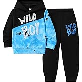 2-6T Toddler Baby Boy Clothes Long Sleeve Hooded Pullover Colorblock Sweatshirt + Pants 2pcs Fall Winter Outfit Set