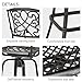 Yaheetech Set of 2 Outdoor Cast Aluminum Patio Chair 360 Degree Swivel Bar Stool Patio Furniture Antique Copper Design