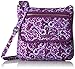 Vera Bradley Women's Cotton Mailbag Crossbody Purse, Lilac Paisley, One Size