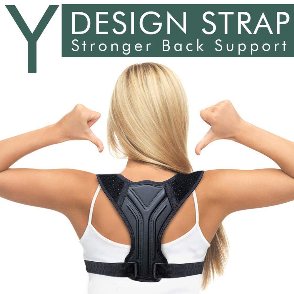 Posture Corrector for Women Men and Kids Adjustable Shoulder Straps Back Brace Posture Support Belt / Back Straightener / Posture Trainer Effective for Neck Back and Shoulder Pain Relief (M) - Image 3