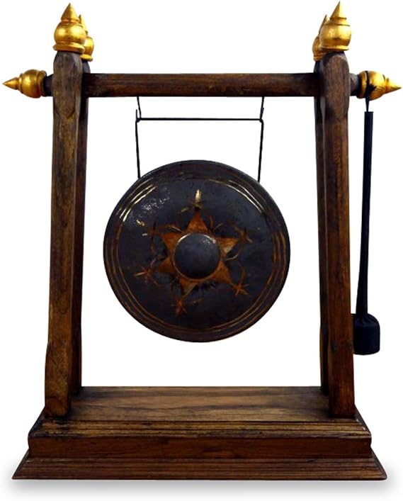 Gong Chinois 30-55 Cm - Cuivre Professionnel, Marteau Inclus, Pour Célébrations, Spectacles, Temples - 5