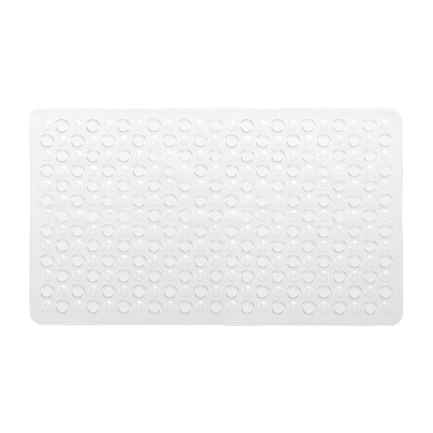 Gedy G-Maim Non-Slip Bath Mat with Suction Cups, Size: 60 x 38 cm, Resin Bath Mat, Transparent Finish, R&D Design, 100% Made in Italy, Machine Washable Rug, 2 Year Warranty