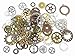 100 Grams Assorted Machine Clock Cog Wheel Gear Punk Steampunk Charm Pendant Connector for Necklace Bracelet Anklet DIY Jewelry Making Accessories