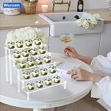 Worown 5-Tier Acrylic Riser Shelf Clear Display Stand 12in x 3.15in view 5