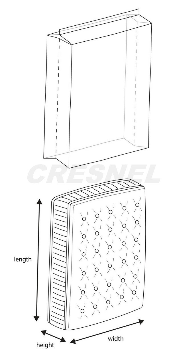 CRESNEL 4 Mil Commercial Heavy Duty / Super Strong Clear Mat Plastic Bag Cover Sheet Storage (Choose Your Quantity/Size) Twin, Clear CT244