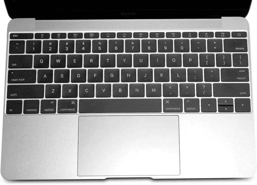 Se7enline Compatible with Macbook 12 inch Clear keyboard skin Cover Metallic Champagne Silicone Keyboard Cover(US Layout) for The 2015 Macbook 12 inch with Retina Display Model A1534,Transparent-Clear - Image 3