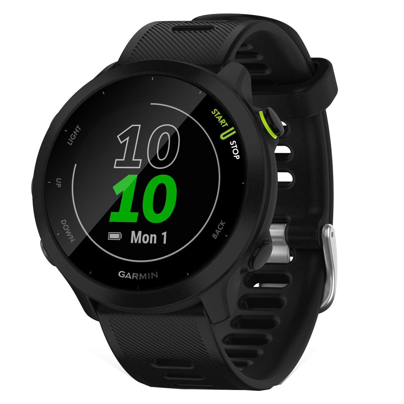 Garmin QuickFit 26mm Watch Band and Optional Extra Long Strap, Black Silicone, (010-12907-00)