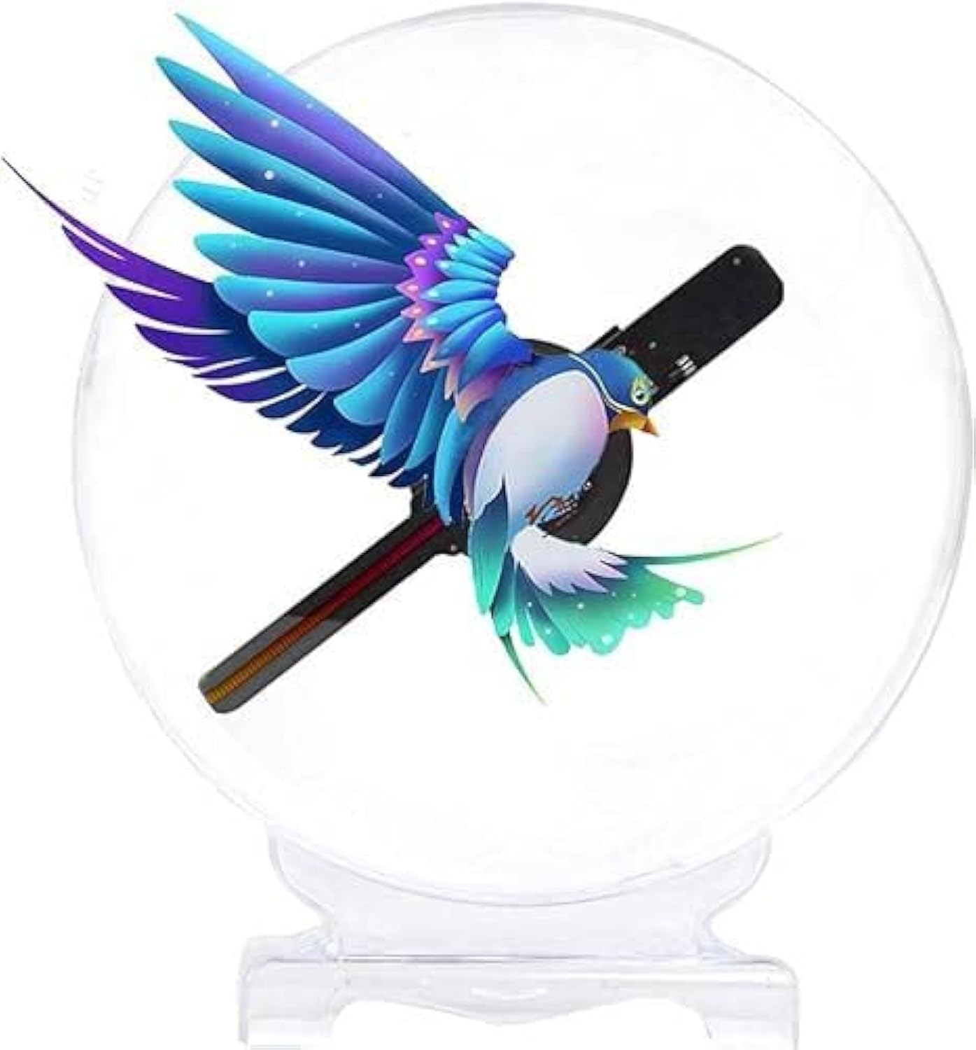 Photo 1 of 3D Hologram Fan, 7.9-Inch WiFi Holographic Fan Desktop with Cover,Portable 3D Hologram Led Fan Projector Advertising for Store Signs,Bars,Party,Halloween,Christmas