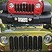 Topist 7pcs Black Front Grill Mesh Grille Insert Kit For Jeep Wrangler Rubicon Sahara Jk 2007-2017