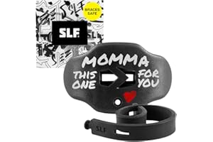SLEEFS Football Mouth Guard - Lip/Mouthguard with Helmet Strap - Lip/Teeth Protector Mouthpiece - No Boil - for Youth/Adults, Maximum Air Flow, for All Sports - Momma This One for You