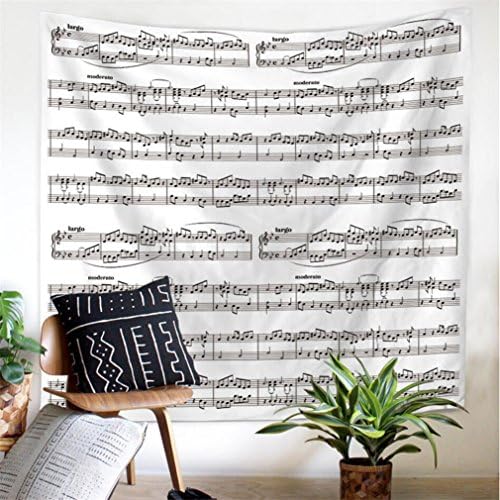 Music Decor Wall Tapestry Wall Hanging Music Note Tapestry Colorful Tapestry Psychedelic Bohemian Mandala Tapestry Indian Wall Art for Bedroom Living Room Dorm