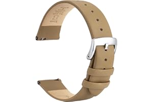 OTTOODY Leather Watch Bands Quick Release Watch Straps, Elegant & Ultra-Soft Top Grain Leather Watch Band for Women Men, Choice of Color & Width - 12mm 14mm 16mm 18mm 20mm 22mm for Watch & Smartwatch