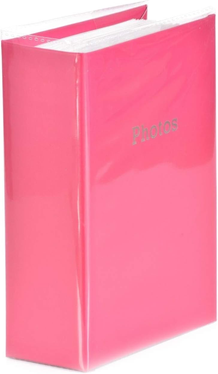 Photo Album 6'' x 4'' Slipin Holds 120 Photos Photography Storage - PINK