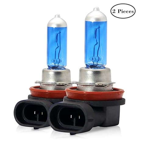 Winpower H11 Halogen Scheinwerferlampen 100W 5000k Warmweiß Lampe 12V Auto Nebellichter Seitenlicht DRL Birne, 2 Stücke