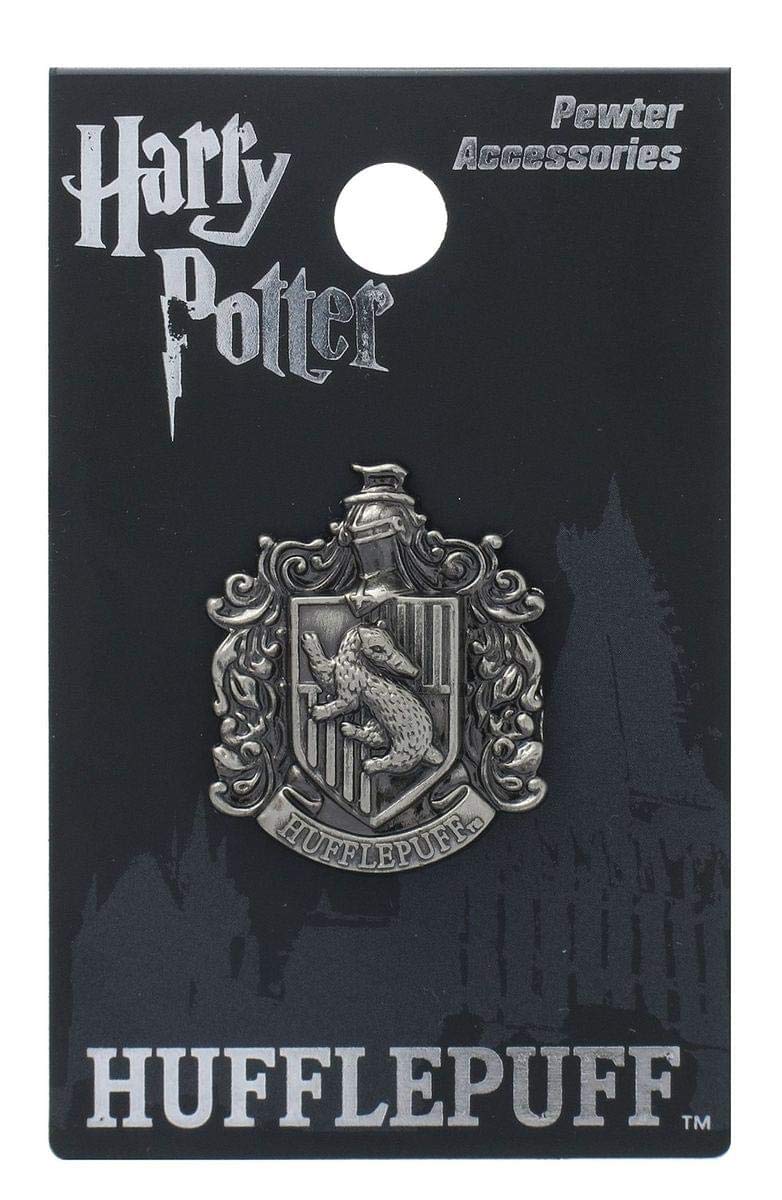 Harry Potter Hufflepuff School Crest Pewter Lapel Pin