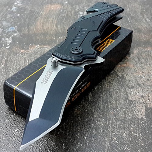 Tac-force knives assisted opening knives black tanto folding hunt…
