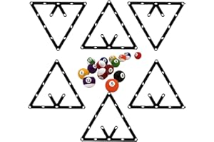 Lyyxjsltd 6 Pack Magic Ball Rack Magic Rack Sheet, Pool Ball Rack Magic Rack Sheet Billiards Ball Rack Holder Sheet,Triangle 