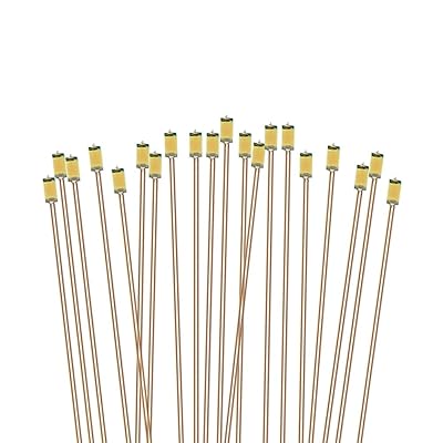 20 LED SMD 0603 Pre-cablati Con Filo Di Rame 0,1mm E Resistenze Per Modellismo Ferroviario Scala H0