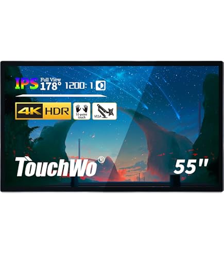 Amazon.com: TouchWo 75 inch Touchscreen Monitor Smart Board, 4K