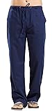 utcoco Qiuse Men's Casual Loose Fit Straight-Legs